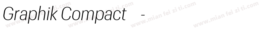 Graphik Compact 中粗体字体转换